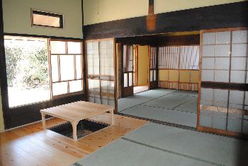 つづら山荘の屋内の様子