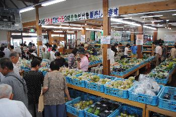 道の駅うきはの室内の様子