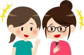 話をする女性